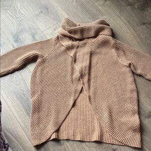 Fever Tan Cowl Neck Sweater